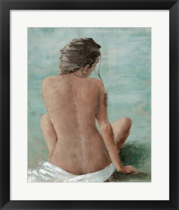 Framed Study of a Woman II (head right) Print