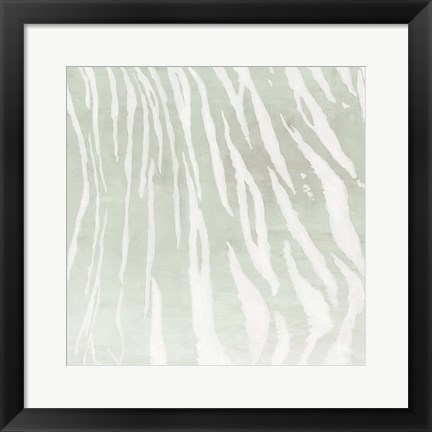 Framed Soft Animal Prints Gray Tiger Print