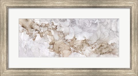 Framed Neutral Beauty Gray Panel Print