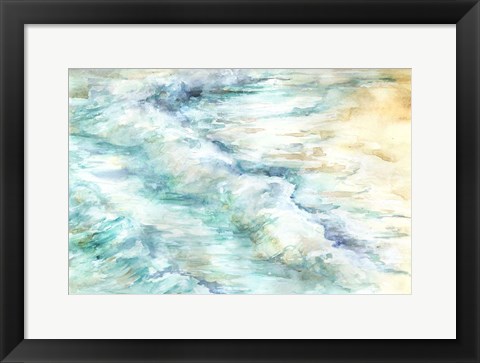 Framed Ocean Waves Landscape Print