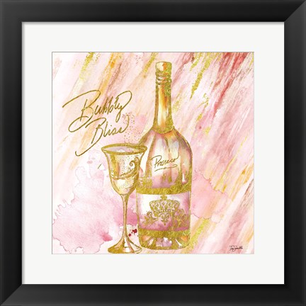 Framed Rose All Day VI (Bubbly Bliss) Print