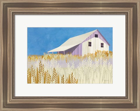 Framed Wheat Fields Print