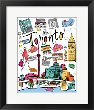 Framed Travel Toronto Print