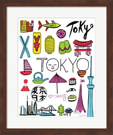 Framed Travel Tokyo Print