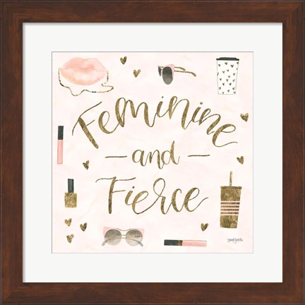 Framed Boss Ladies VI Pink Print