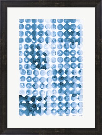 Framed Kanari III Indigo Print