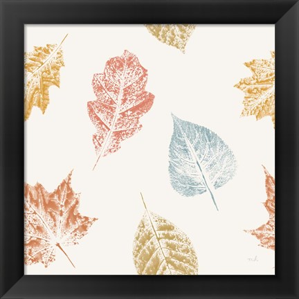 Framed Harvest Sentiments Pattern II Print