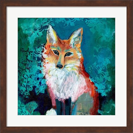 Framed Shy Fox Print