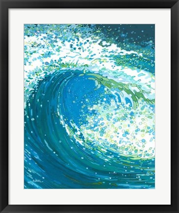 Framed Watch the Wave Print