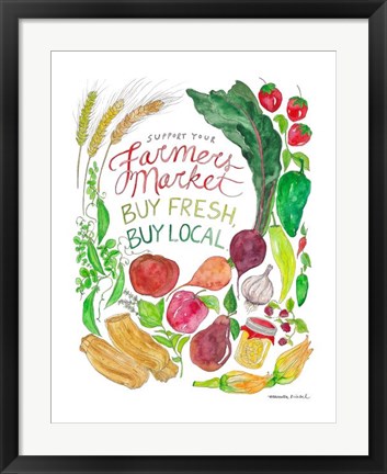 Framed Farmer&#39;s Market Print