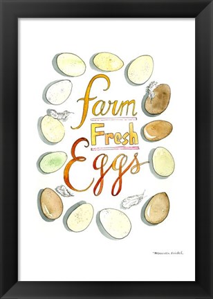 Framed Farm Fresh Eggs Print