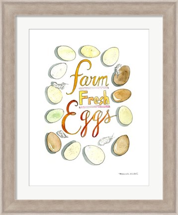 Framed Farm Fresh Eggs Print