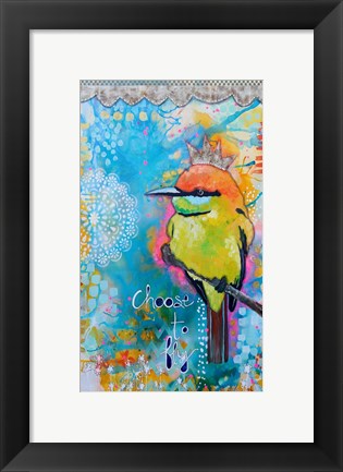 Framed Choose to Fly Print