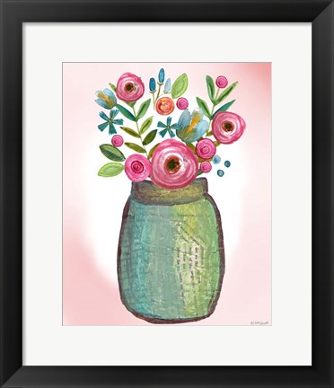 Framed Bouquet Collage Print