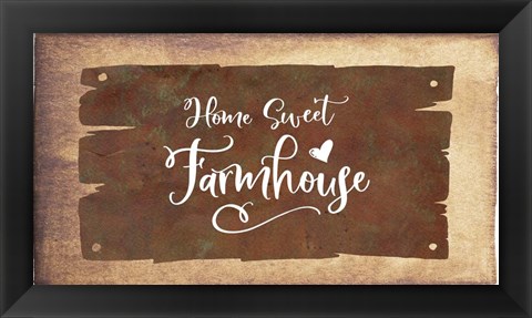 Framed Home Sweet Farmhouse Print