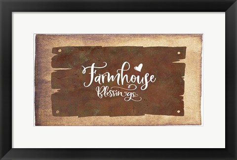 Framed Farmhouse Blessings Print