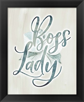 Framed Boss Lady Floral Print