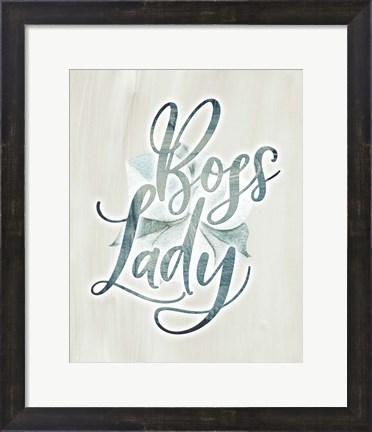 Framed Boss Lady Floral Print