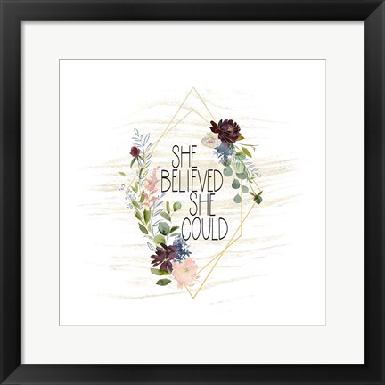 Framed She Believed She Could Print