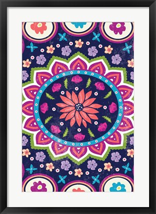 Framed Floral I Print