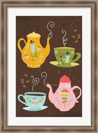 Framed I Love You a Latte Art Print