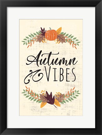 Framed Autumn Vibes Art II Print