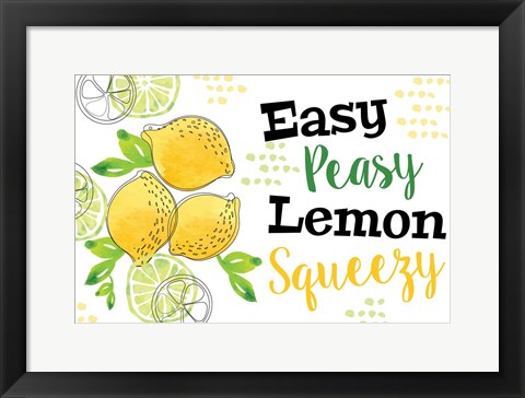 Framed Easy Peasy Print