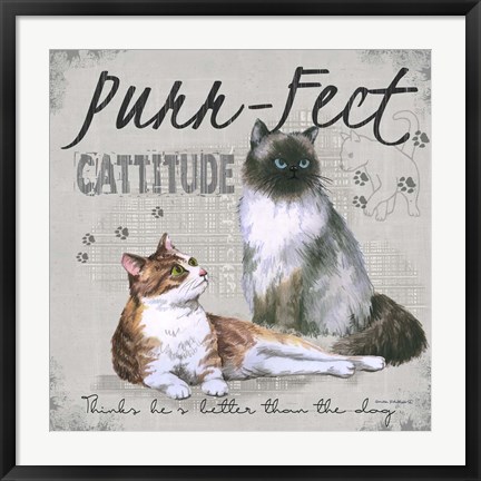 Framed Cattitude Print