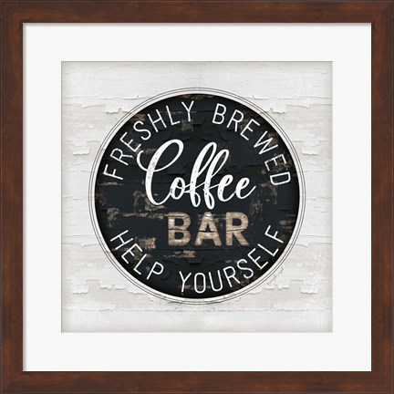 Framed Coffee Bar Print