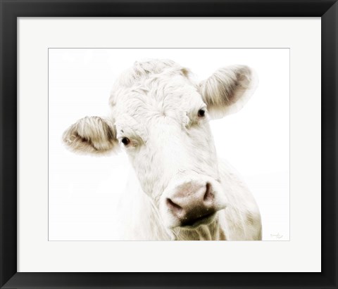 Framed Cow V Print