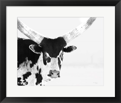 Framed Longhorn V Print