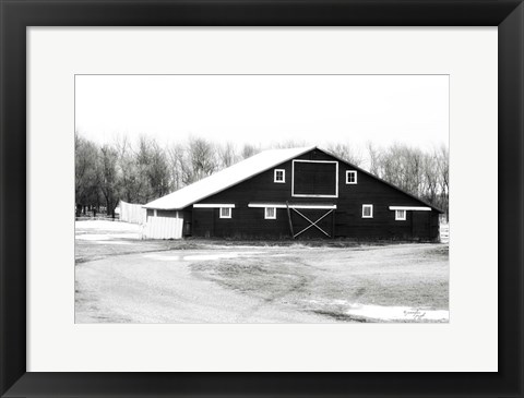 Framed Barn V Print