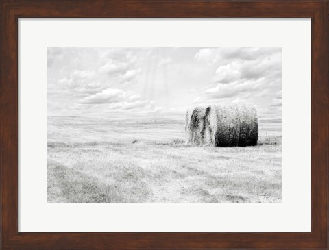 Framed Hay Bales Print