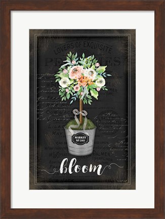 Framed Floral Topiary III Print