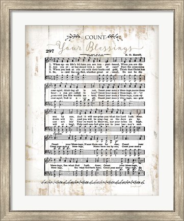 Framed Count Your Blessings Print