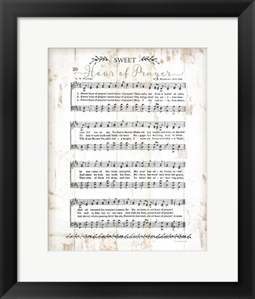 Framed Sweet Hour of Prayer Print