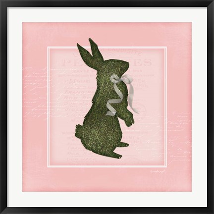 Framed Bunny - Pink Print