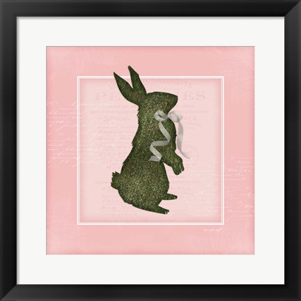 Framed Bunny - Pink Print