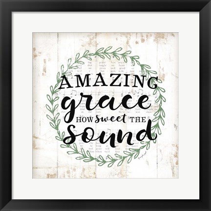 Framed Amazing Grace Print