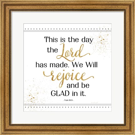 Framed Rejoice and Be Glad Print