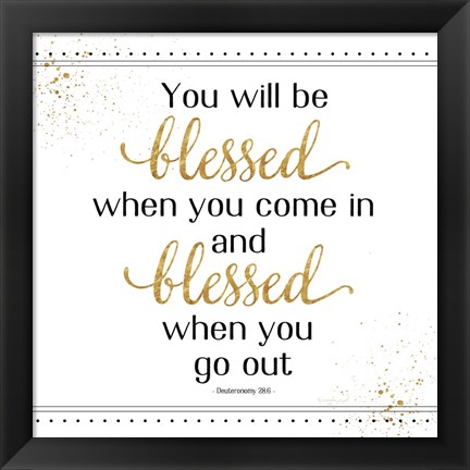 Framed You Will Be Blessed Print