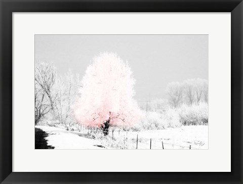 Framed Pink Tree Print