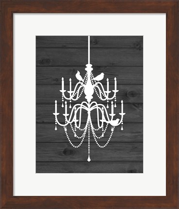 Framed Chandelier Bird I Print