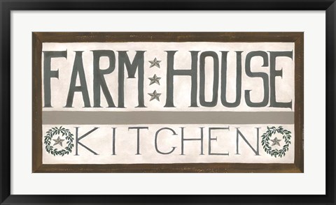 Framed Farm House Kitchen Print