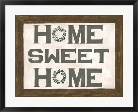 Framed Home Sweet Home Print