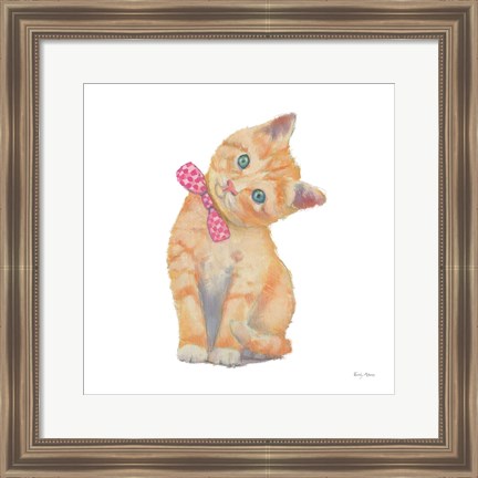 Framed Cutie Kitties II Print