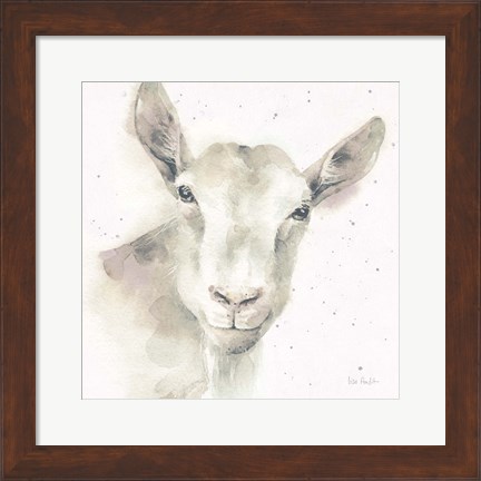 Framed Farm Friends I Neutral Print