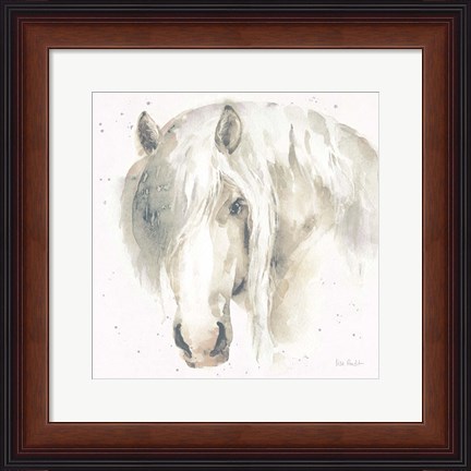 Framed Farm Friends VI Neutral Print