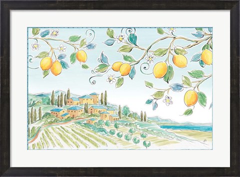 Framed Mediterranean Breeze I Print