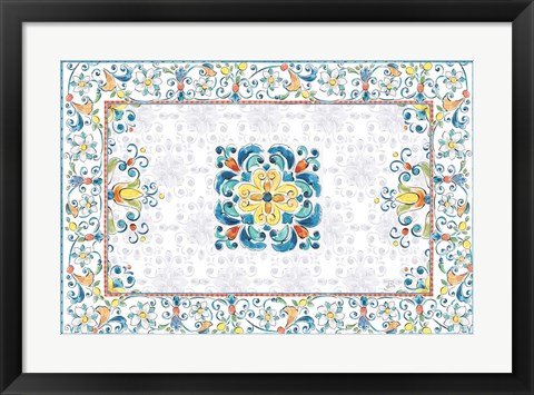 Framed Mediterranean Breeze III Print